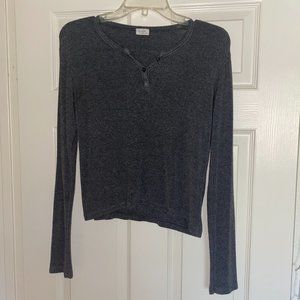 Gray women's long sleeve